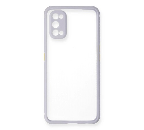 Realme 7 Pro Kılıf Miami Şeffaf Silikon - Lila