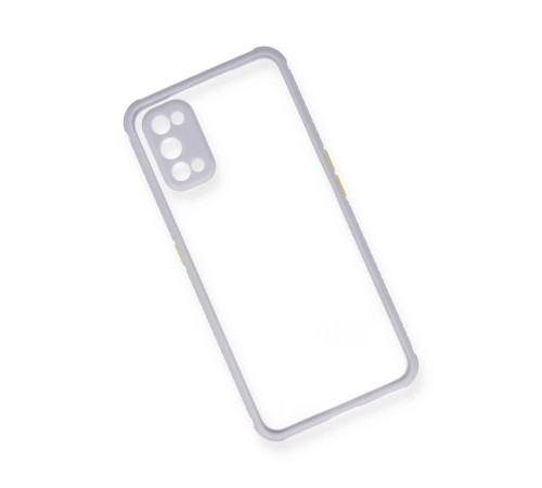 Realme 7 Pro Kılıf Miami Şeffaf Silikon - Lila