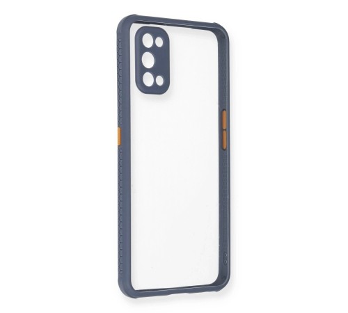 Realme 7 Pro Kılıf Miami Şeffaf Silikon - Gri