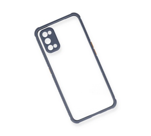 Realme 7 Pro Kılıf Miami Şeffaf Silikon - Gri