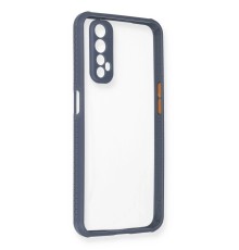 Realme 7 Kılıf Miami Şeffaf Silikon - Gri