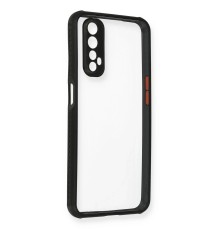 Realme 7 Kılıf Miami Şeffaf Silikon - Siyah