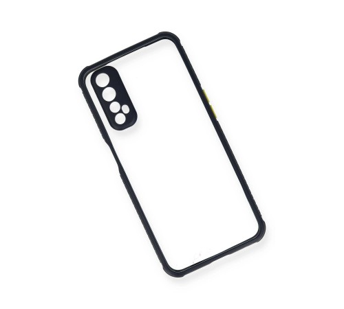 Realme 7 Kılıf Miami Şeffaf Silikon - Lacivert