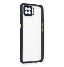 Oppo A73 Kılıf Miami Şeffaf Silikon - Lacivert