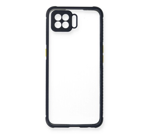 Oppo A73 Kılıf Miami Şeffaf Silikon - Lacivert