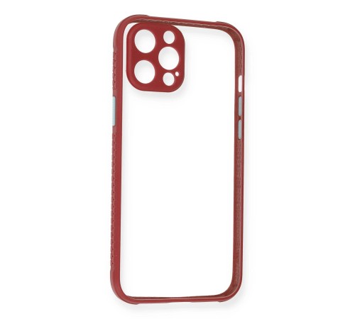 iPhone 12 Pro Kılıf Miami Şeffaf Silikon - Fuşya iPhone 12 Pro Kılıf Miami Şeffaf Silikon - Fuşya