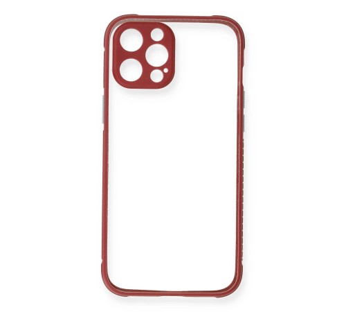 iPhone 12 Pro Kılıf Miami Şeffaf Silikon - Fuşya iPhone 12 Pro Kılıf Miami Şeffaf Silikon - Fuşya