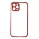 iPhone 12 Pro Kılıf Miami Şeffaf Silikon - Fuşya