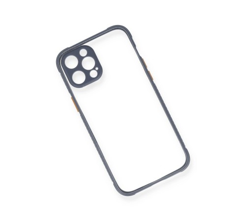 iPhone 12 Pro Kılıf Miami Şeffaf Silikon - Gri iPhone 12 Pro Kılıf Miami Şeffaf Silikon - Gri