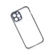 iPhone 12 Pro Kılıf Miami Şeffaf Silikon - Gri