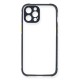 iPhone 12 Pro Kılıf Miami Şeffaf Silikon - Lacivert