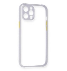 iPhone 12 Pro Kılıf Miami Şeffaf Silikon - Lila