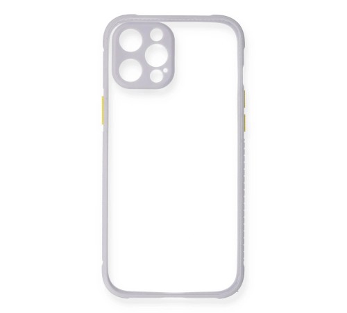 iPhone 12 Pro Kılıf Miami Şeffaf Silikon - Lila iPhone 12 Pro Kılıf Miami Şeffaf Silikon - Lila
