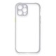 iPhone 12 Pro Kılıf Miami Şeffaf Silikon - Lila