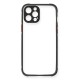 iPhone 12 Pro Kılıf Miami Şeffaf Silikon - Siyah