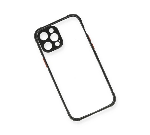 iPhone 12 Pro Kılıf Miami Şeffaf Silikon - Siyah iPhone 12 Pro Kılıf Miami Şeffaf Silikon - Siyah