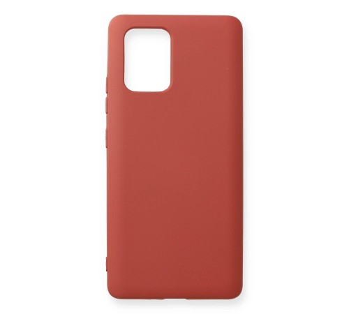 Samsung Galaxy A91 / S10 Lite Kılıf Nano içi Kadife Silikon - Kiremit Samsung Galaxy A91 / S10 Lite Kılıf Nano içi Kadife Silikon - Kiremit