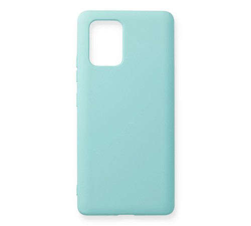 Samsung Galaxy A91 / S10 Lite Kılıf Nano içi Kadife Silikon - Turkuaz Samsung Galaxy A91 / S10 Lite Kılıf Nano içi Kadife Silikon - Turkuaz
