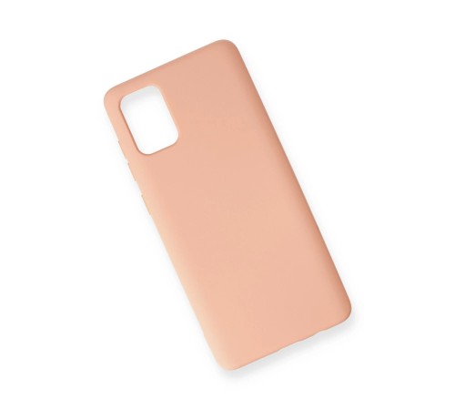 Samsung Galaxy A71 Kılıf Nano içi Kadife Silikon - Pudra Samsung Galaxy A71 Kılıf Nano içi Kadife Silikon - Pudra
