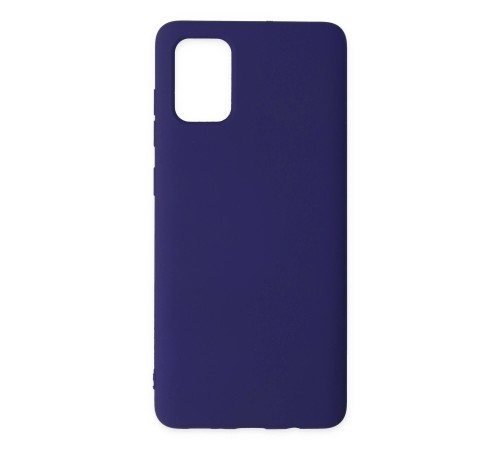 Samsung Galaxy A71 Kılıf Nano içi Kadife Silikon - Mor Samsung Galaxy A71 Kılıf Nano içi Kadife Silikon - Mor