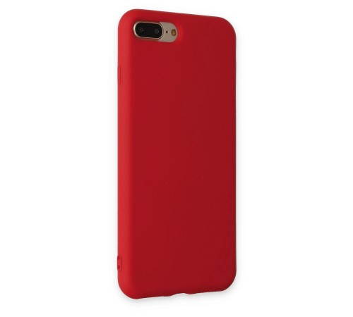 iPhone 7 Plus Kılıf Nano içi Kadife Silikon - Kırmızı iPhone 7 Plus Kılıf Nano içi Kadife Silikon - Kırmızı