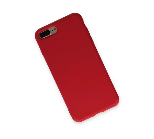 iPhone 7 Plus Kılıf Nano içi Kadife Silikon - Kırmızı iPhone 7 Plus Kılıf Nano içi Kadife Silikon - Kırmızı