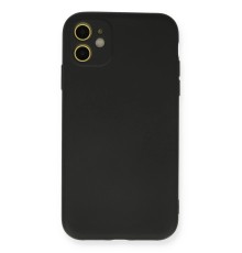 iPhone 11 Kılıf Nano içi Kadife Silikon - Siyah
