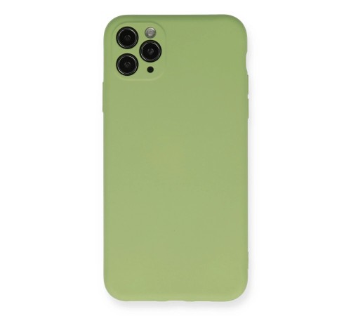 iPhone 11 Pro Max Kılıf Nano içi Kadife Silikon- Yeşil iPhone 11 Pro Max Kılıf Nano içi Kadife Silikon- Yeşil