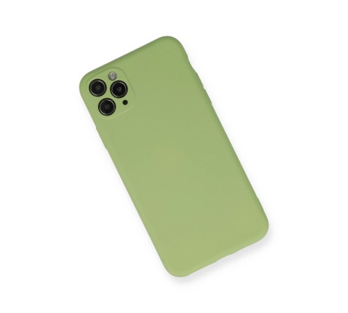 iPhone 11 Pro Max Kılıf Nano içi Kadife Silikon- Yeşil iPhone 11 Pro Max Kılıf Nano içi Kadife Silikon- Yeşil