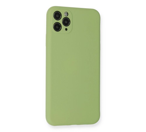 iPhone 11 Pro Max Kılıf Nano içi Kadife Silikon- Yeşil iPhone 11 Pro Max Kılıf Nano içi Kadife Silikon- Yeşil