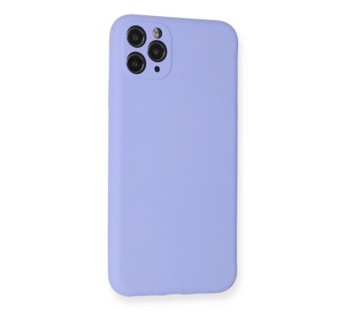 iPhone 11 Pro Max Kılıf Nano içi Kadife Silikon - Lila iPhone 11 Pro Max Kılıf Nano içi Kadife Silikon - Lila