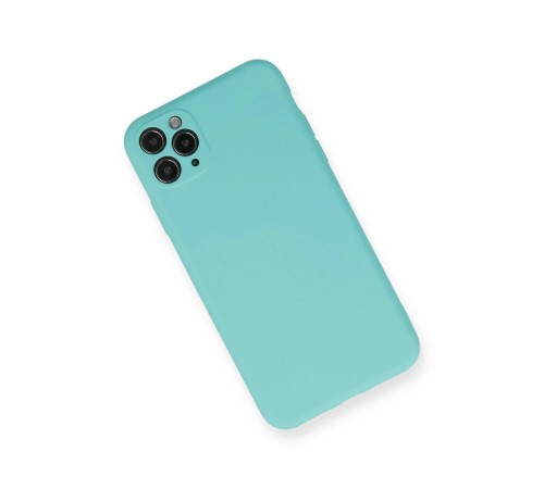 iPhone 11 Pro Max Kılıf Nano içi Kadife Silikon - Turkuaz iPhone 11 Pro Max Kılıf Nano içi Kadife Silikon - Turkuaz