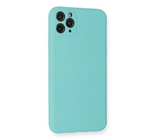 iPhone 11 Pro Max Kılıf Nano içi Kadife Silikon - Turkuaz iPhone 11 Pro Max Kılıf Nano içi Kadife Silikon - Turkuaz