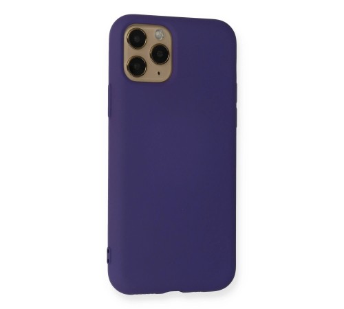 iPhone 11 Pro Max Kılıf Nano içi Kadife Silikon - Mor iPhone 11 Pro Max Kılıf Nano içi Kadife Silikon - Mor