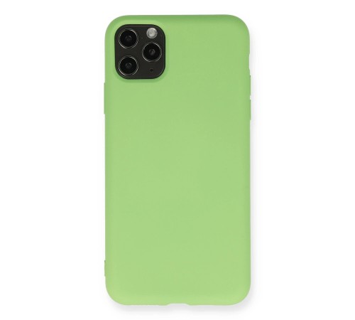 iPhone 11 Pro Max Kılıf Nano içi Kadife Silikon - Yeşil iPhone 11 Pro Max Kılıf Nano içi Kadife Silikon - Yeşil