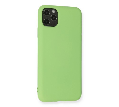 iPhone 11 Pro Max Kılıf Nano içi Kadife Silikon - Yeşil iPhone 11 Pro Max Kılıf Nano içi Kadife Silikon - Yeşil