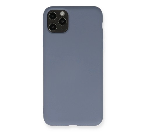 iPhone 11 Pro Max Kılıf Nano içi Kadife Silikon - Gri iPhone 11 Pro Max Kılıf Nano içi Kadife Silikon - Gri