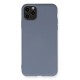 iPhone 11 Pro Max Kılıf Nano içi Kadife Silikon - Gri