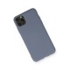 iPhone 11 Pro Max Kılıf Nano içi Kadife Silikon - Gri