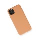iPhone 11 Pro Max Kılıf Nano içi Kadife Silikon - Mat Turuncu
