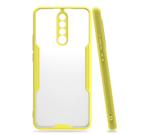 Xiaomi Redmi 9 Kılıf Platin Silikon - Sarı Xiaomi Redmi 9 Kılıf Platin Silikon - Sarı