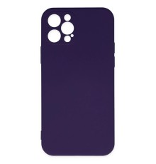 iPhone 12 Pro Max Kılıf Nano içi Kadife Silikon - Mor