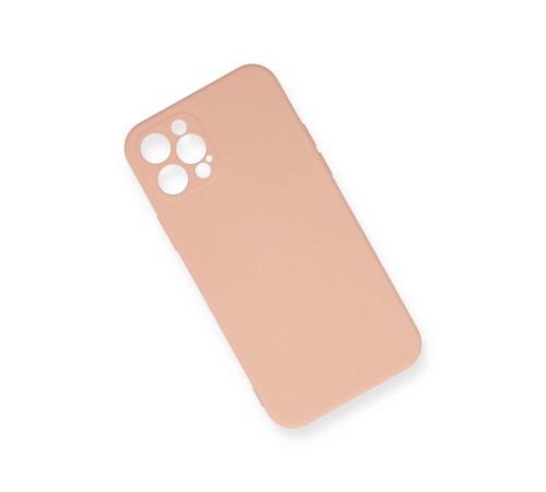 iPhone 12 Pro Max Kılıf Nano içi Kadife Silikon - Pudra iPhone 12 Pro Max Kılıf Nano içi Kadife Silikon - Pudra