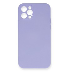 iPhone 12 Pro Max Kılıf Nano içi Kadife Silikon - Lila