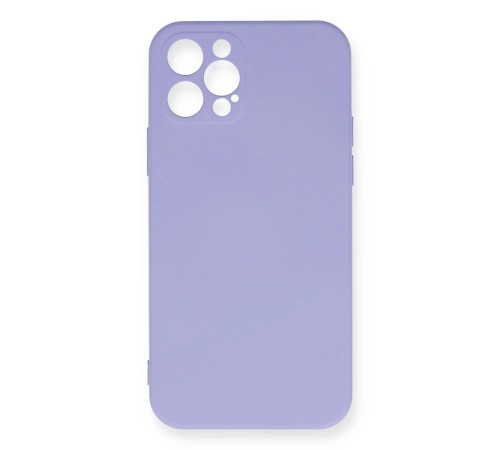 iPhone 12 Pro Max Kılıf Nano içi Kadife Silikon - Lila iPhone 12 Pro Max Kılıf Nano içi Kadife Silikon - Lila