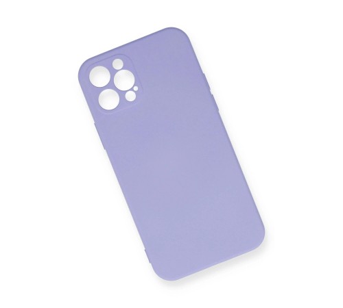 iPhone 12 Pro Max Kılıf Nano içi Kadife Silikon - Lila iPhone 12 Pro Max Kılıf Nano içi Kadife Silikon - Lila