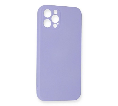 iPhone 12 Pro Max Kılıf Nano içi Kadife Silikon - Lila iPhone 12 Pro Max Kılıf Nano içi Kadife Silikon - Lila