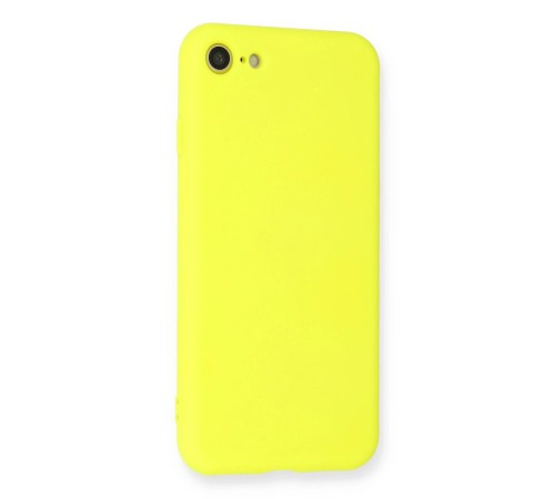 iPhone 7 Kılıf Nano içi Kadife Silikon - Sarı iPhone 7 Kılıf Nano içi Kadife Silikon - Sarı
