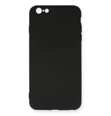 iPhone 6 Plus Kılıf Nano içi Kadife Silikon - Siyah