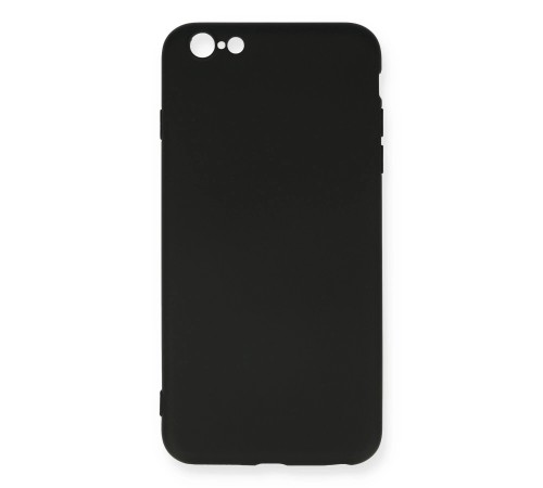 iPhone 6 Plus Kılıf Nano içi Kadife Silikon - Siyah